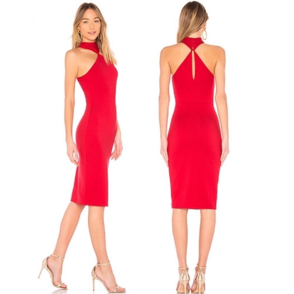 LPA revolve | 232 halter body con midi dress